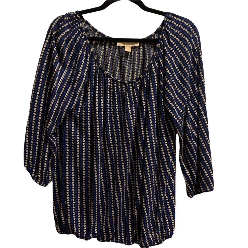 Michael Kors 3/4 Sleeve Wide Neck Blouse Small Petite